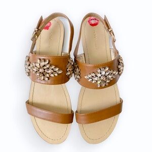 BCBGeneration Sandals Brown With Jewels 10